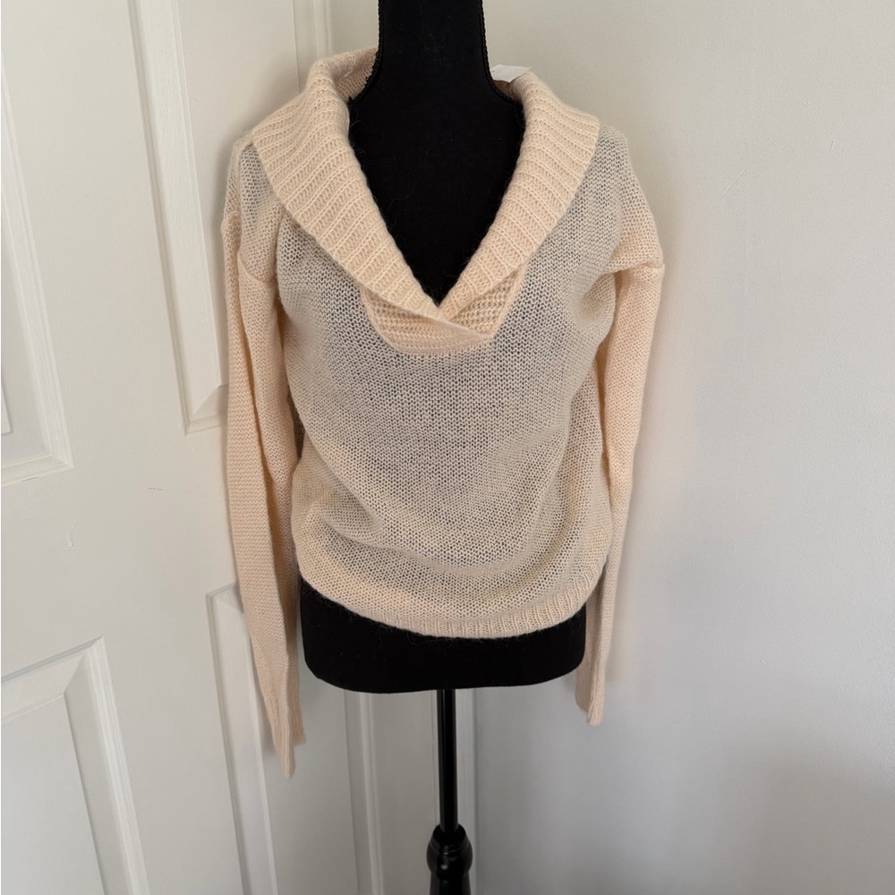 J. Crew Cream Cowl Neck Sweater